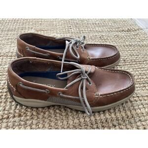 Sperry TopSider Mens Sz 9 Billfish Tan Boat Deck Casual Slip-On Shoe